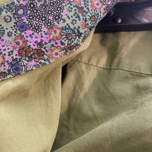 Tailorbyrd Men's Green button down collared Flip-cuff Shirt XXL - Picture 5 of 9